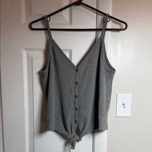 Wild Fable Gray Ribbed Camisole